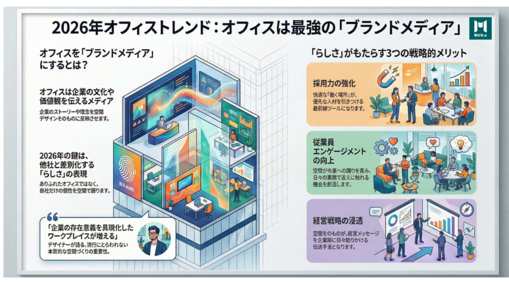 2026年の従業員が最も重視しているのは、仕事の内容に合わせて最適な場所を選べる「柔軟性(ABW:アクティビティ・ベースド・ワーキング)」です。特に、以下の3つのゾーンを明確に分けることが、優秀な人材を引きつける条件となっています。